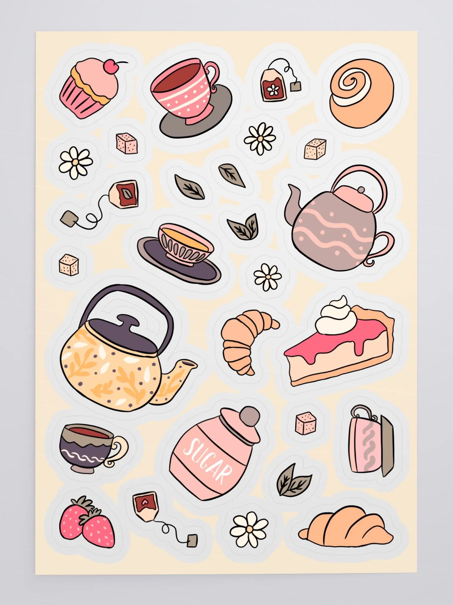 Whimsical Tea Party Sticker Sheet product image (4)