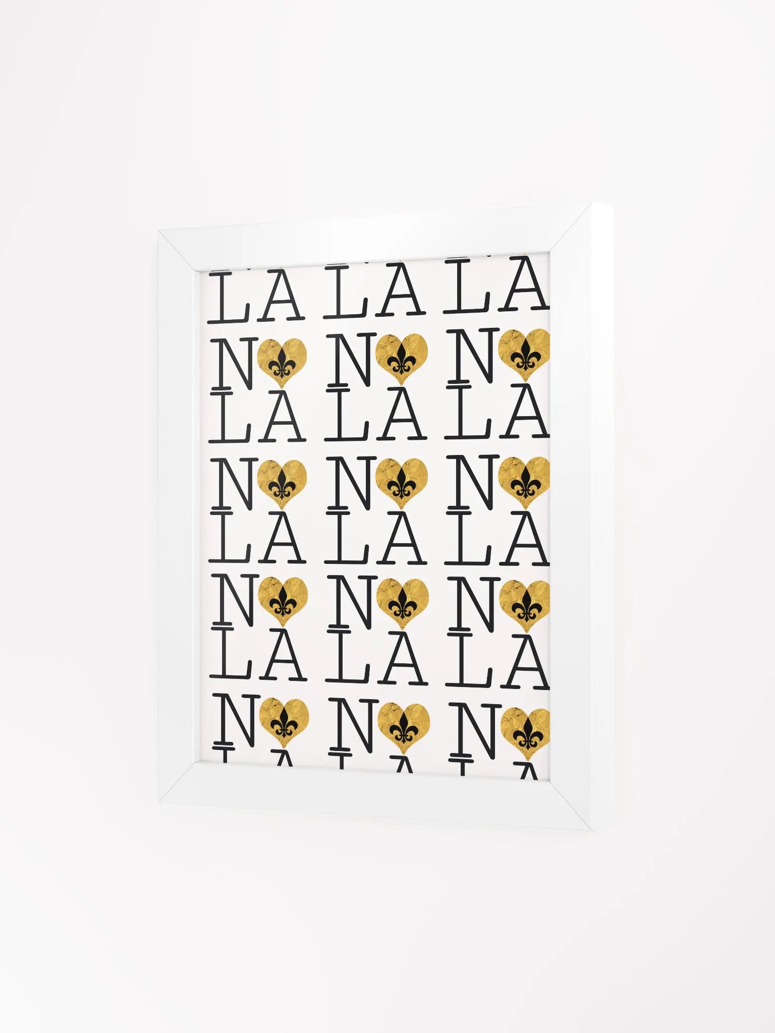 I LOVE NOLA **LEGACY POSTER** (GOLD HEART WRAP INFINITY WALL) product image (73)