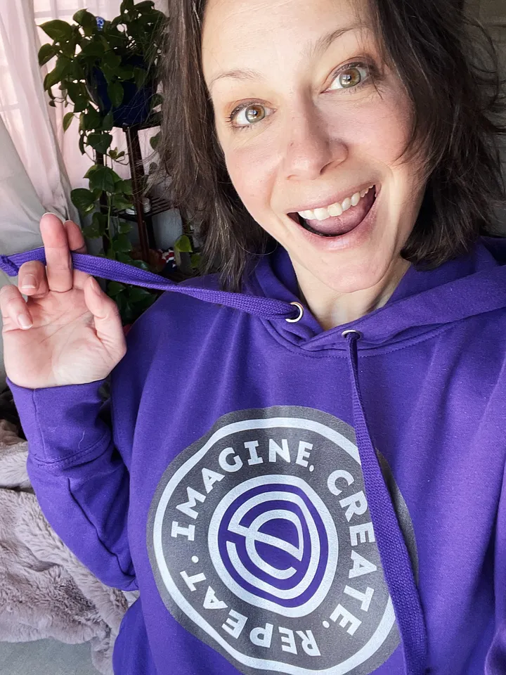 Imagine. Create. Repeat Unisex Hoodie product image (1)