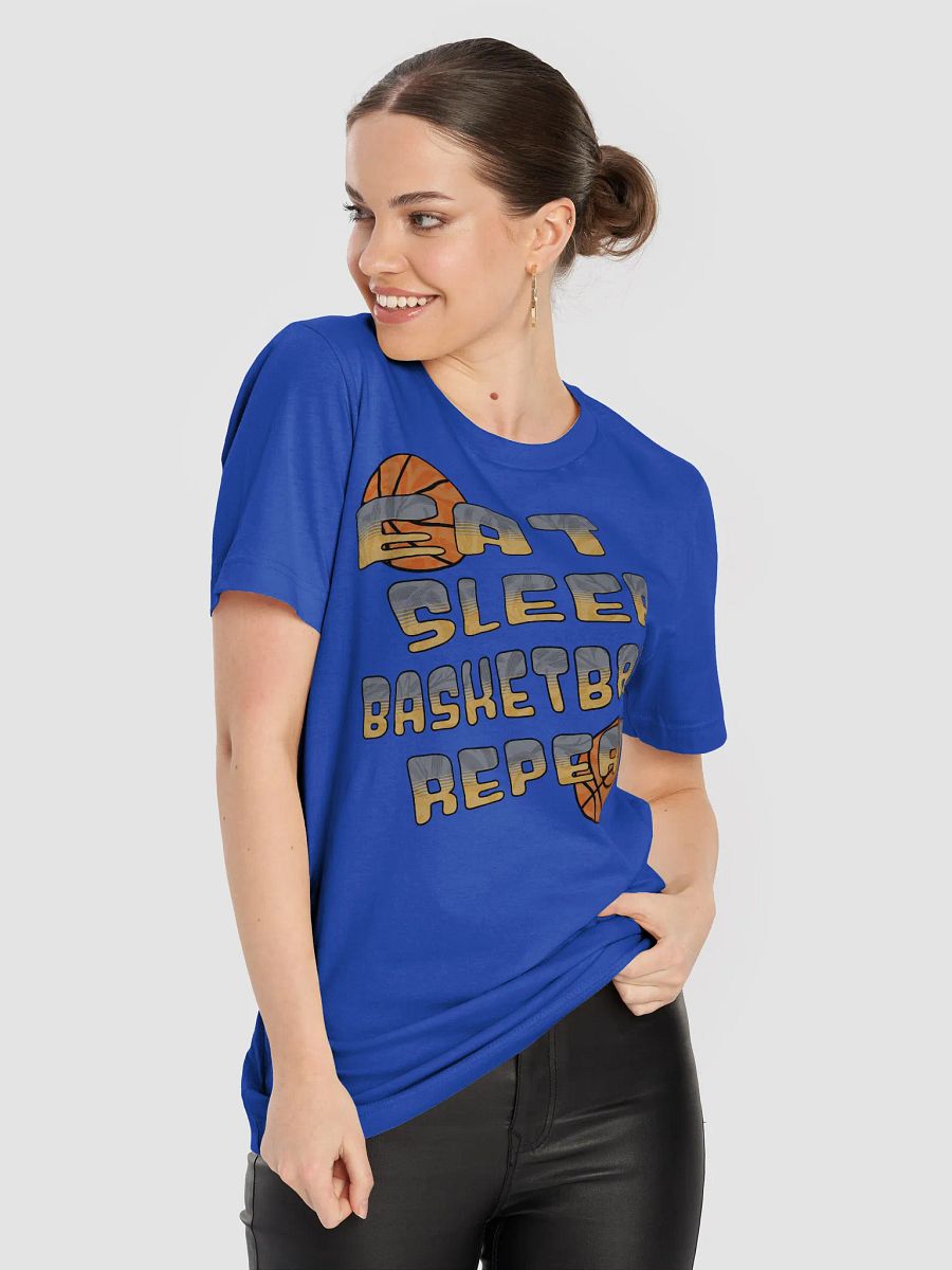 Eat Sleep Basketball Repeat Baller Routine Graphic Tee product image (40)