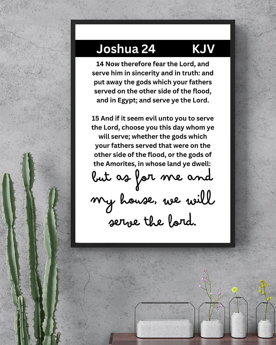 As for me and my house, we will serve the Lord product image (1)