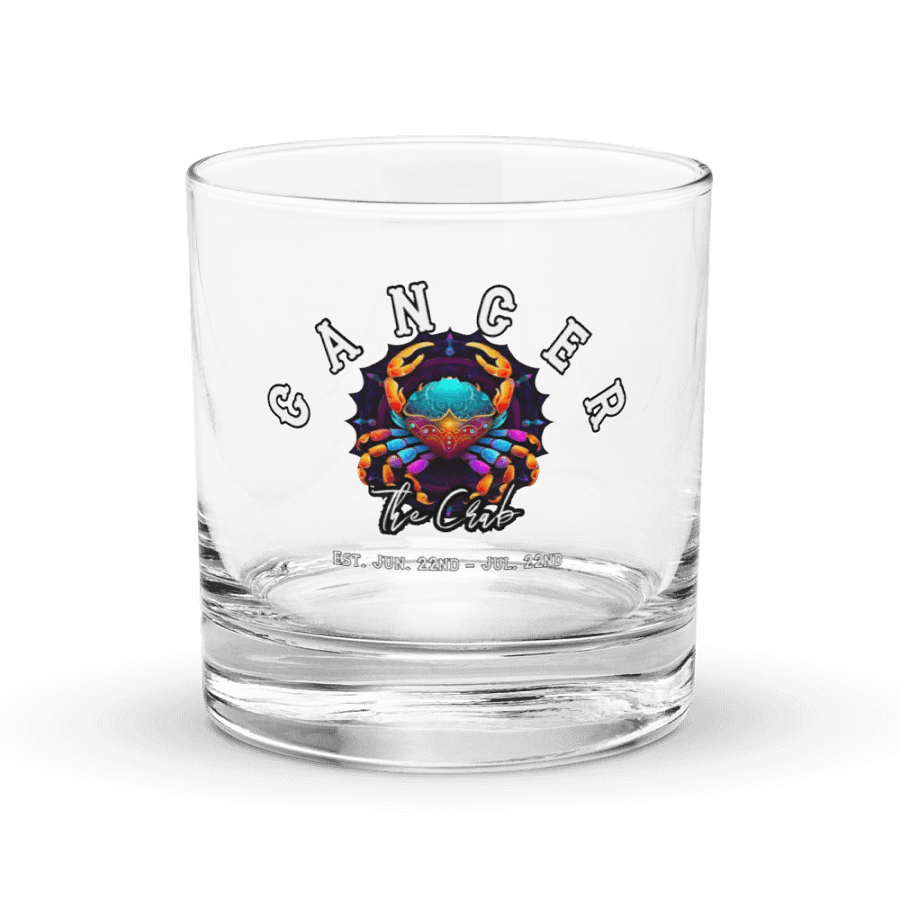 Cancer - Zodiac Rocks Glass product image (1)