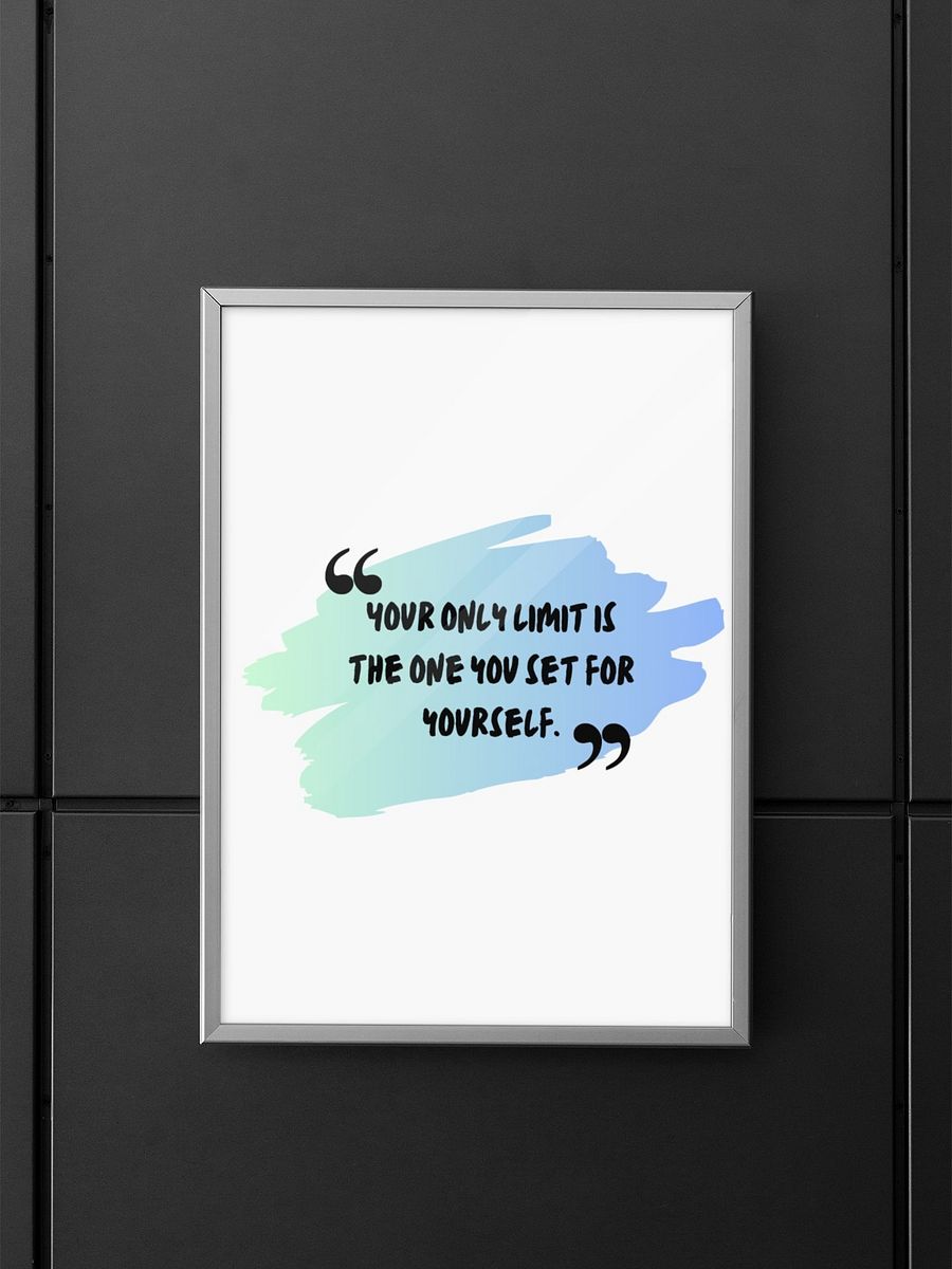 Inspirational Wall Art, Empowering Home Office Decor, Self-Motivation Quote Print, Positive Mindset Poster, Encouragement Gift Idea product image (5)