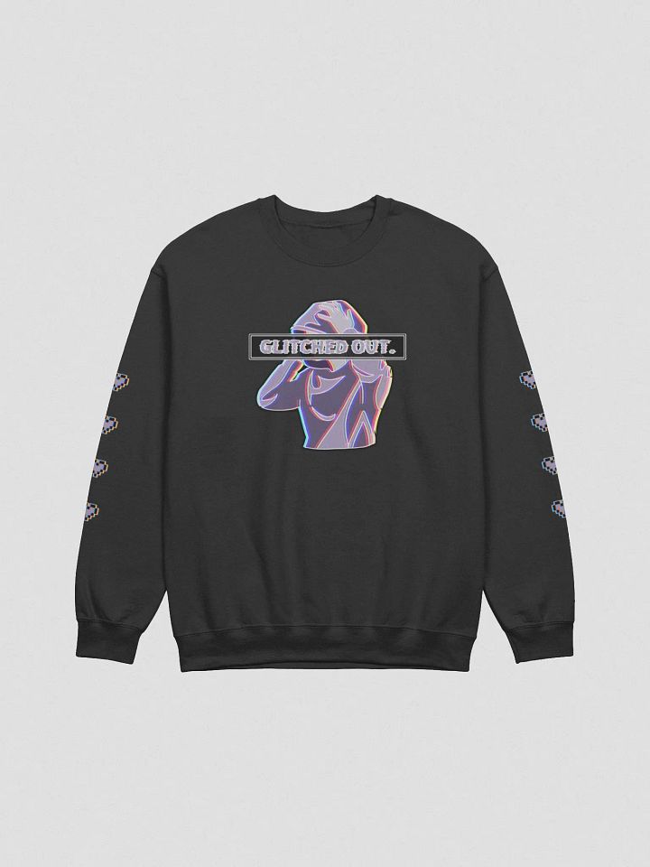 GLITCHED OUT - Crewneck with sleeve print product image (1)