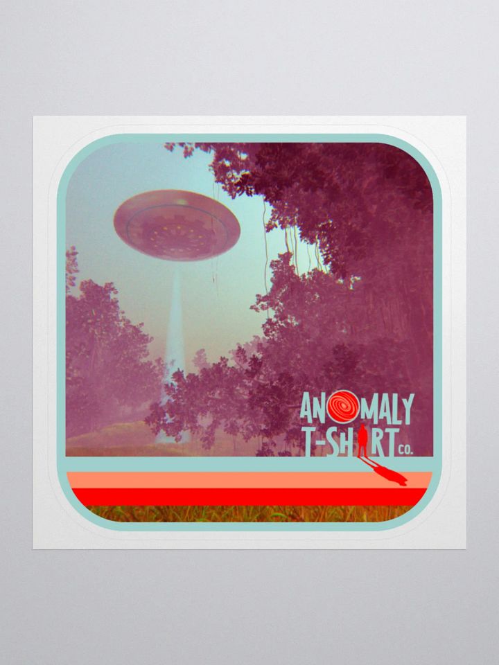 Vintage UFO Beam Kiss Cut Stickers product image (2)