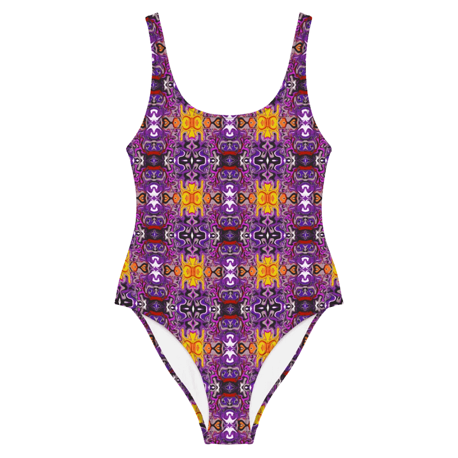 African Inspired Design Purple Swimsuit product image (6)