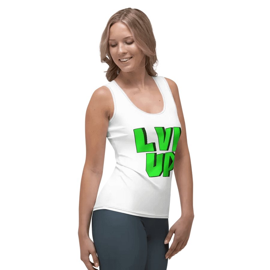 LVL UP White Tank Top product image (4)
