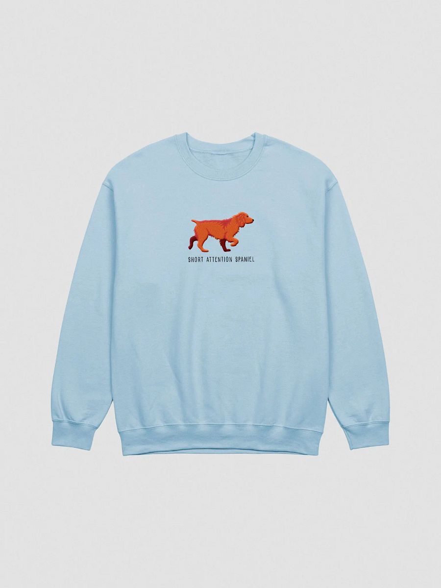 Short Attention Spaniel Sweatshirt (Embroidered) of a Working Cocker Spaniel(Red) product image (4)