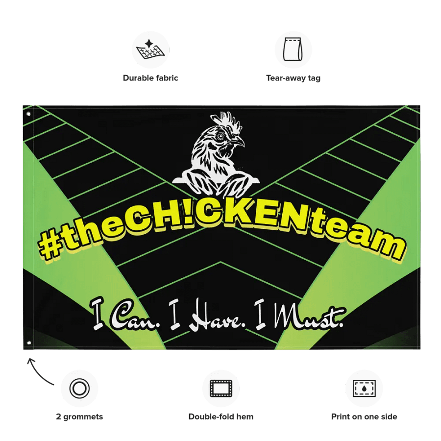 Official #theCH!CKENteam flag product image (1)