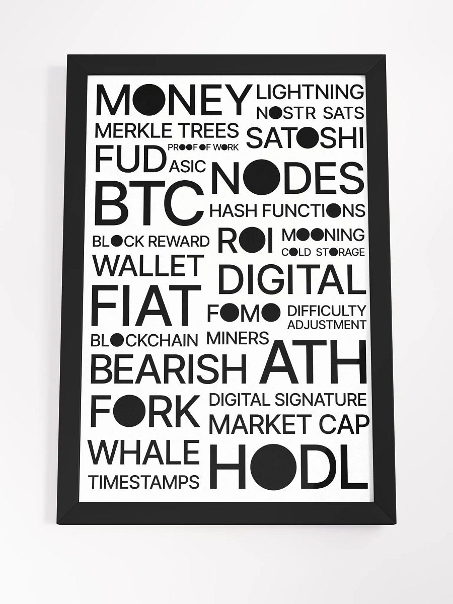 Bitcoin Universe Poster [framed] product image (4)