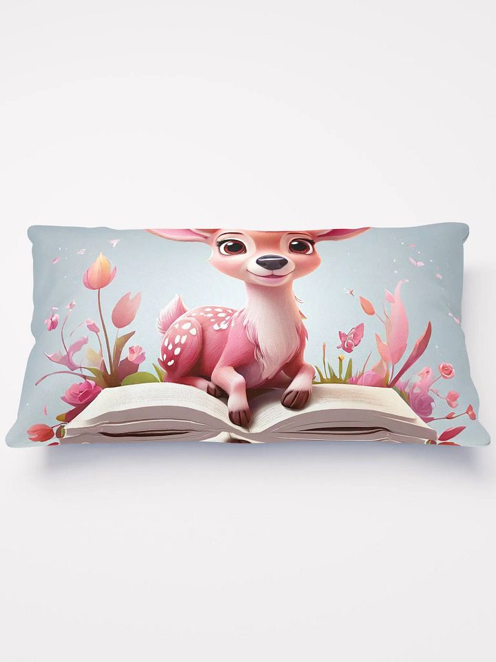 pink deer or fawn with flower and book product image (1)