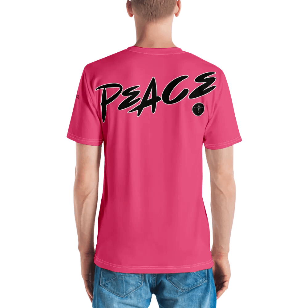 Love & Peace - Pink - Crew Neck T-Shirt product image (2)