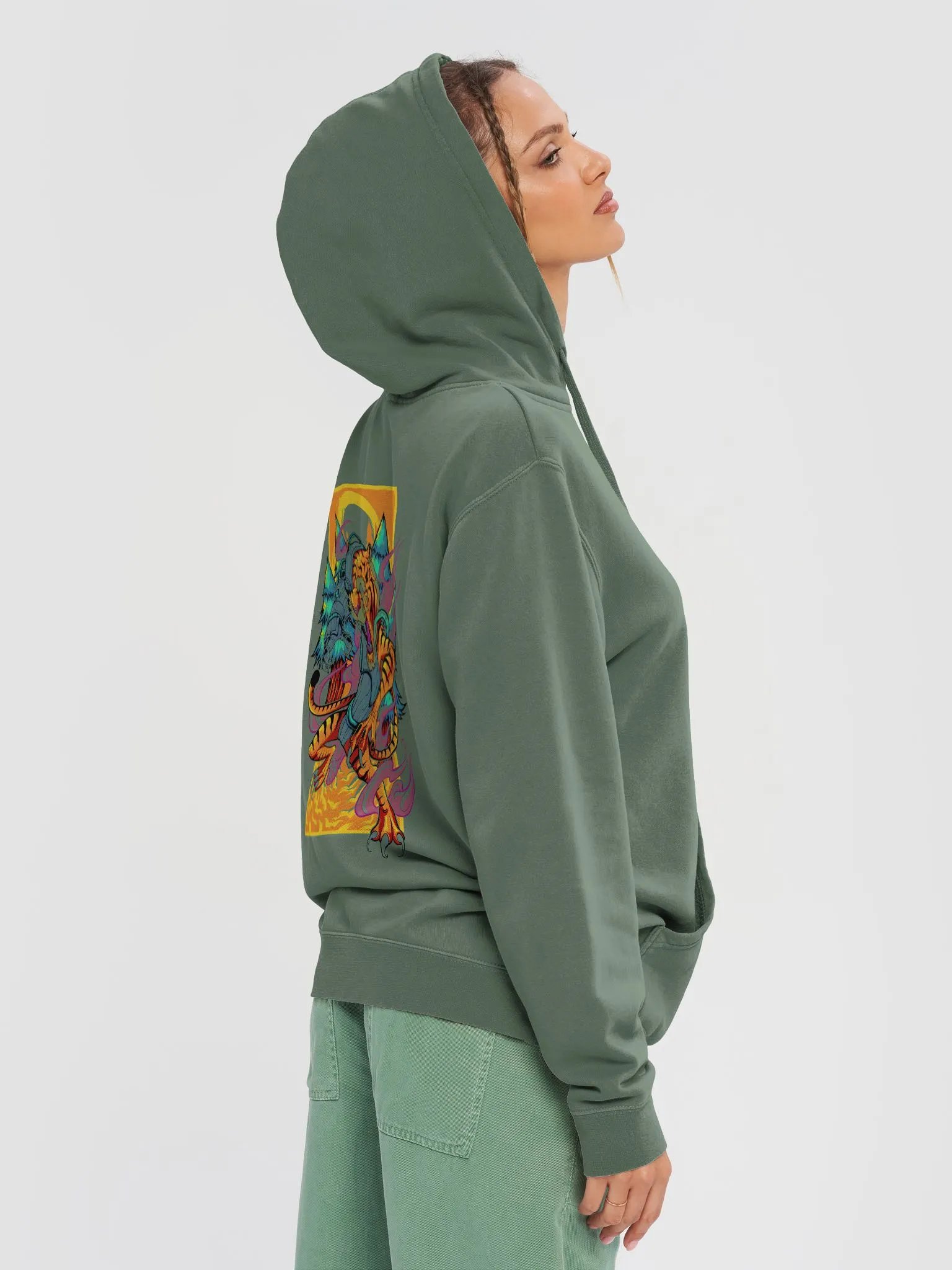 Futuristic Tiger Energy Hoodie | Bold & Stylish Graphic Pullover product image (5)