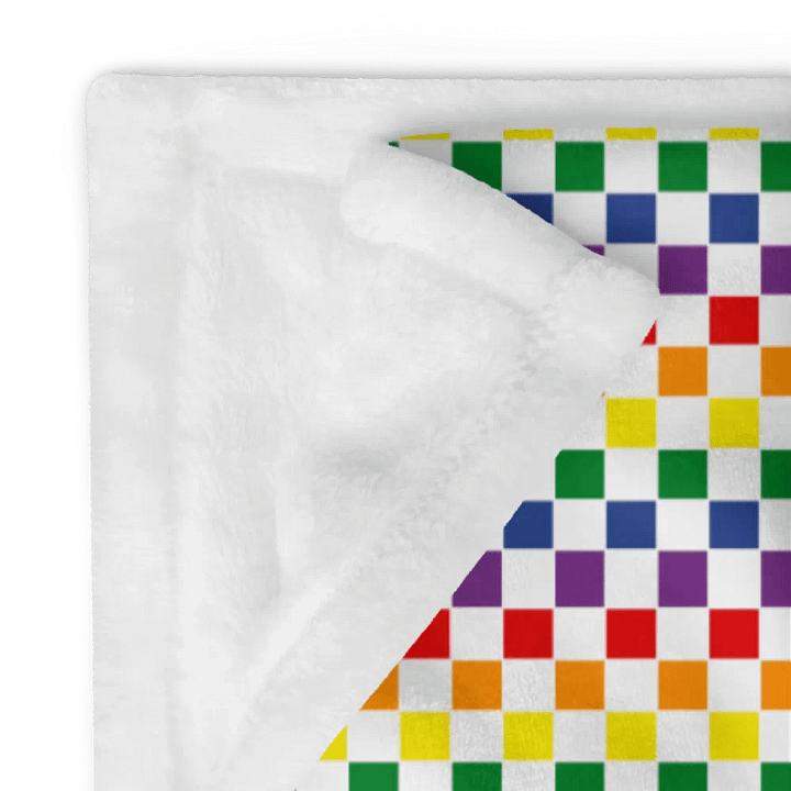 Cozy Pride Checks Blanket for Kids product image (2)