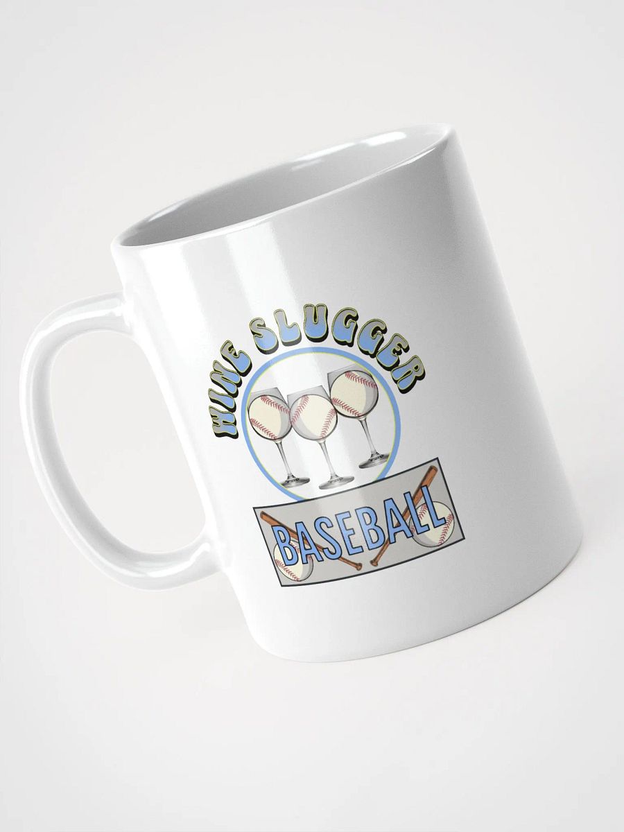 Wine Slugger Baseball White Glossy Mug product image (2)