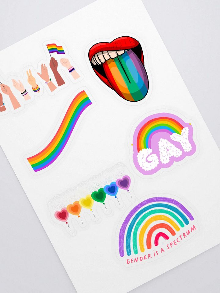 Rainbows Galore LGBTQ+ Full Sticker Sheet product image (1)