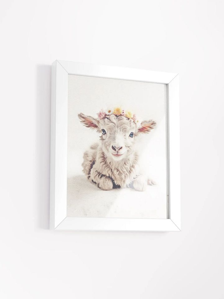 Floral Crowned Lamb Framed Poster product image (49)