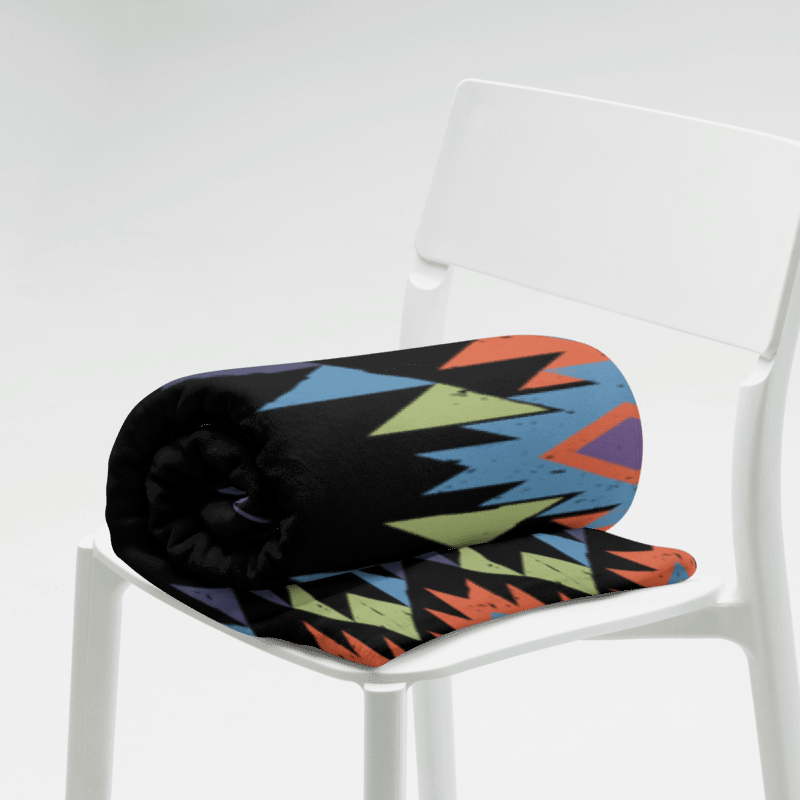 Geometric Aztec Fusion Throw Blanket product image (7)