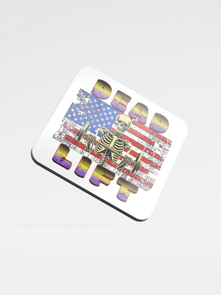 Dead Lift Weightlifting Skeleton Coaster product image (2)