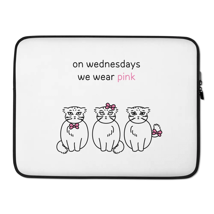 Pink Wednesdays Manul - Laptop Sleeve product image (2)