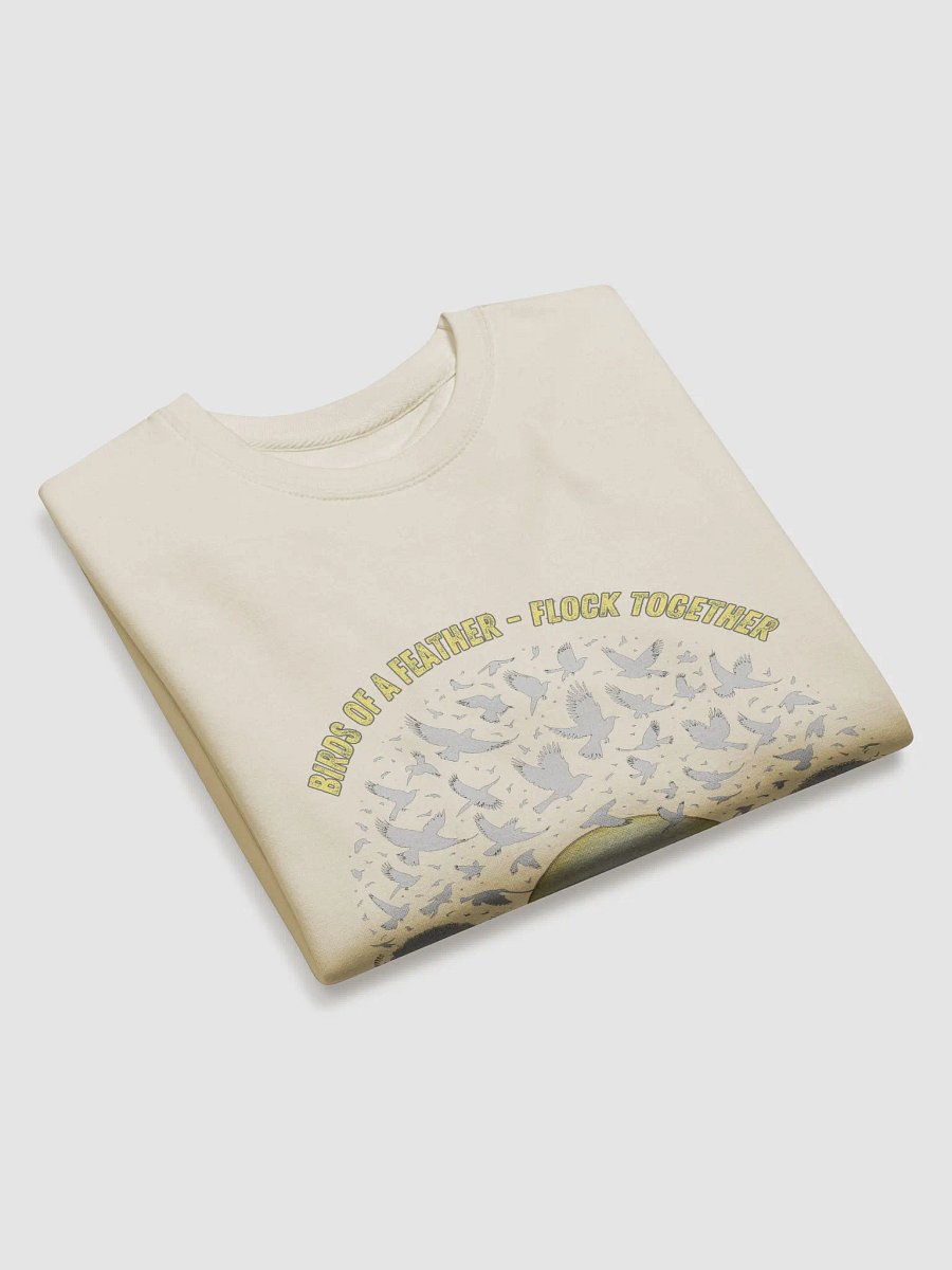 Sunrise Flock Cotton Sweatshirt - Light Feather product image (3)
