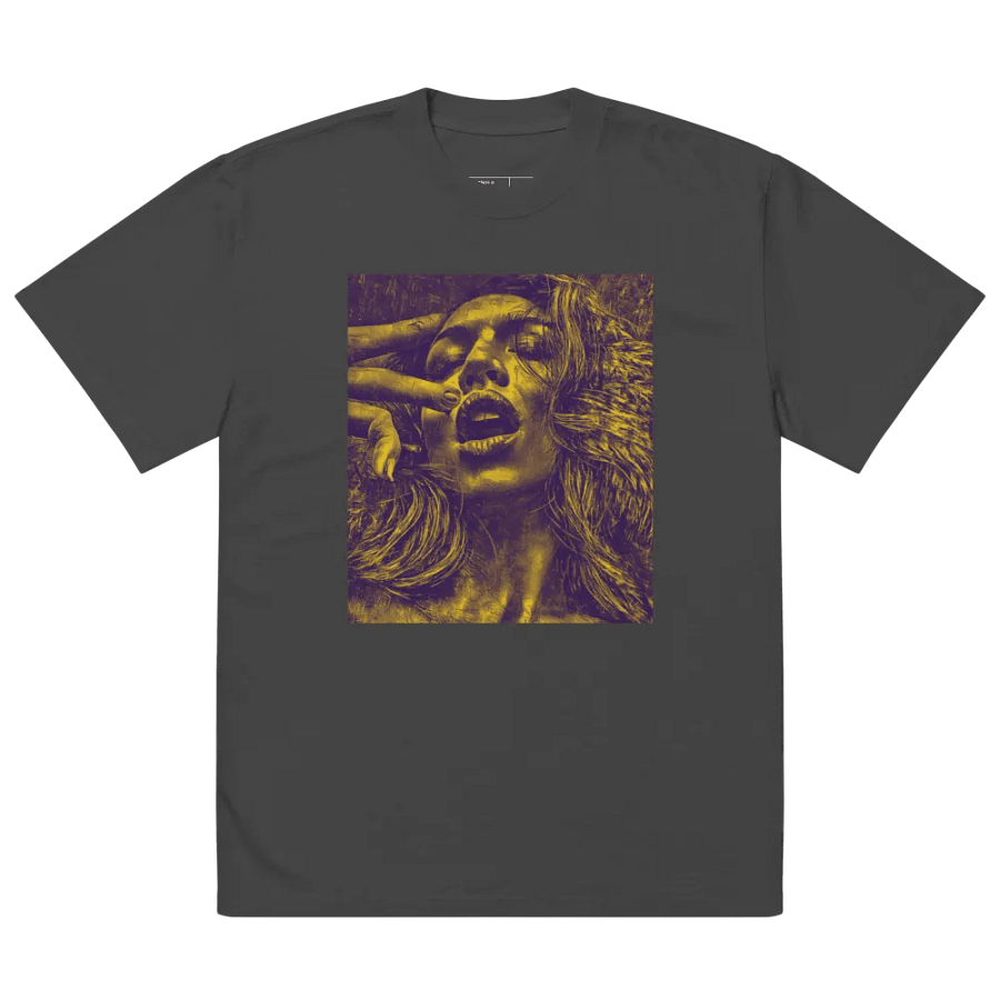 Freedom- Oversized Heavy Faded Unisex Tee +Backprint product image (5)
