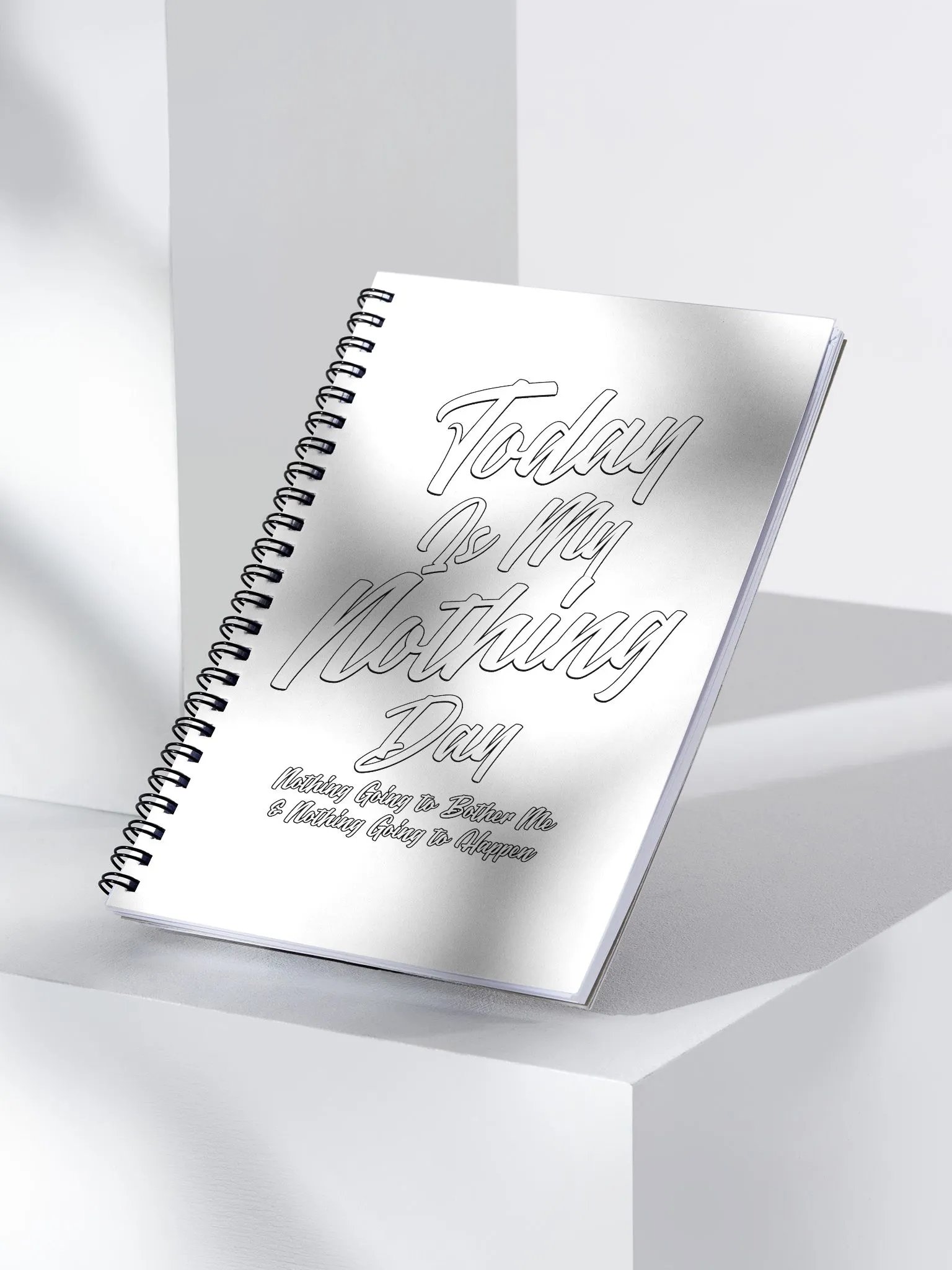 Today Is My Nothing Day Inspirational Spiral Notebook product image (4)