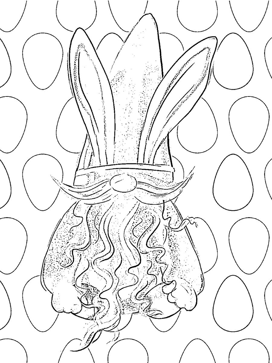 Easter Gnomes Coloring Pages-Chillin' with My Gnomies product image (4)