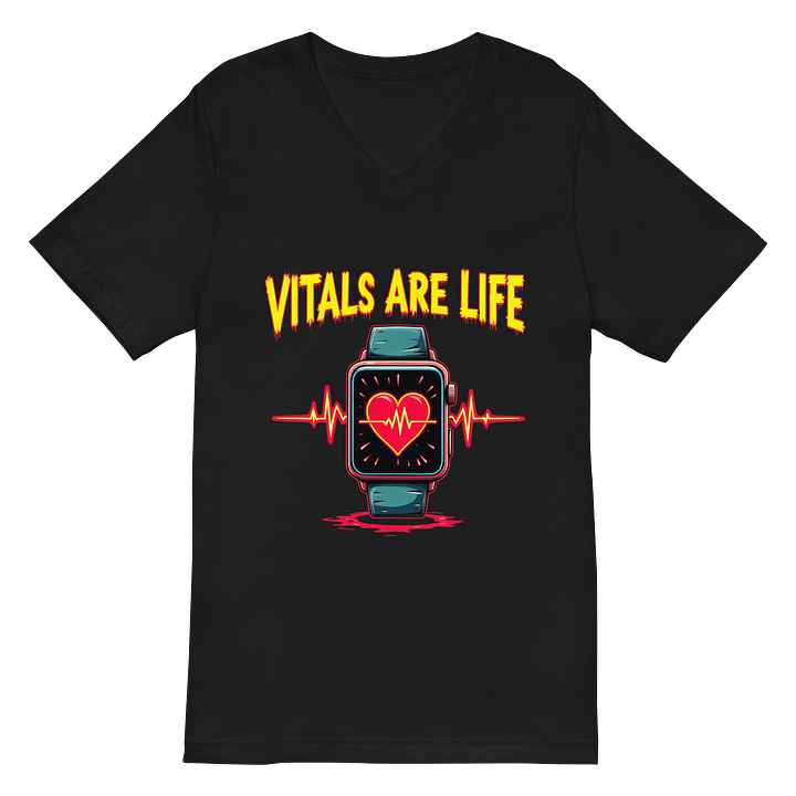 Heartbeat ECG V-Neck Tee product image (3)