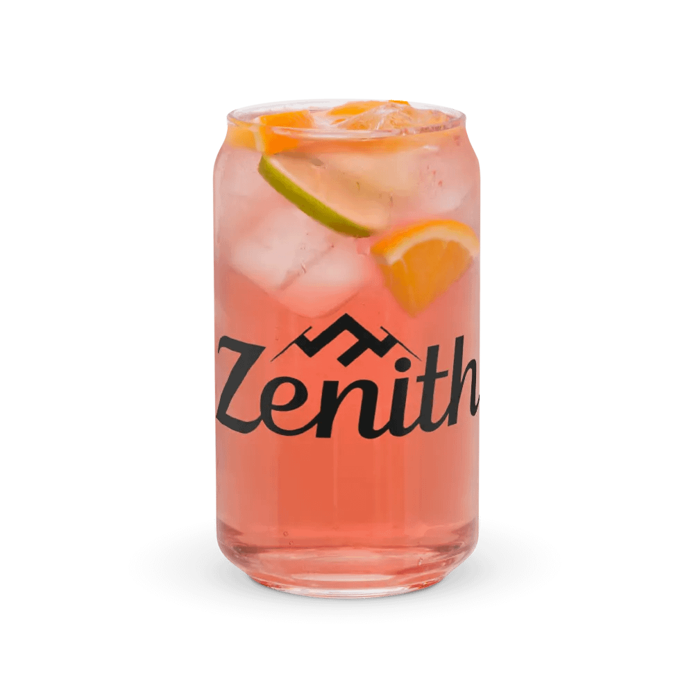 Zenith Can-Shaped Glass - Mountain Peak Design, 16oz product image (7)