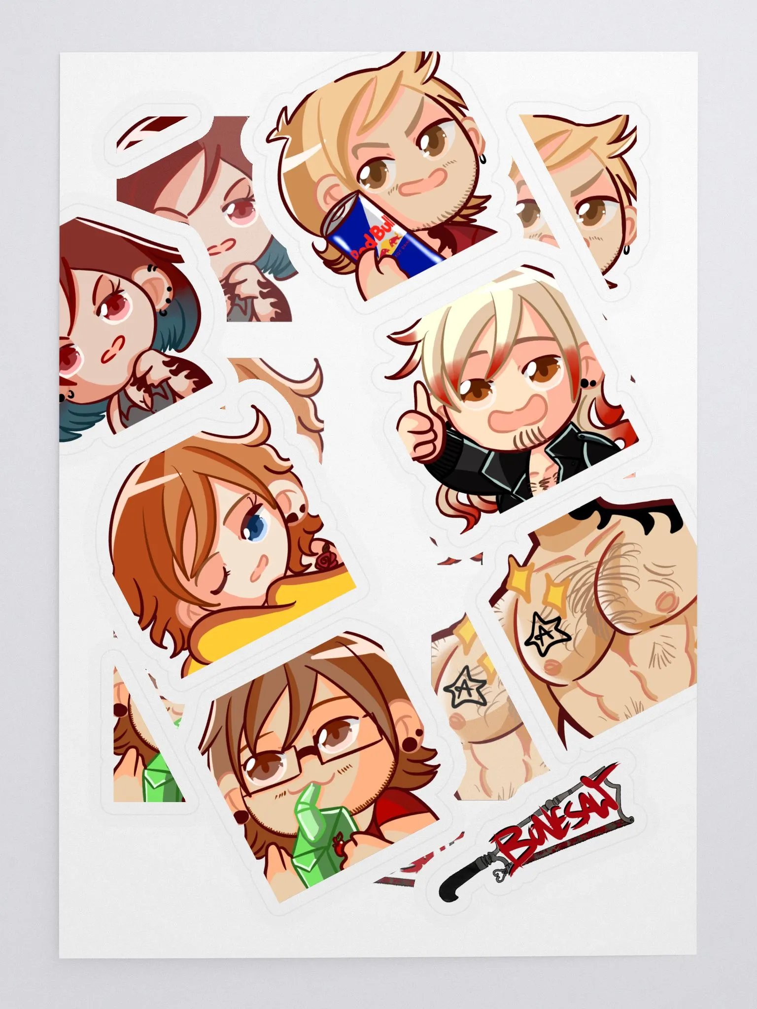 Bonesaw band Sticker Sheet product image (3)