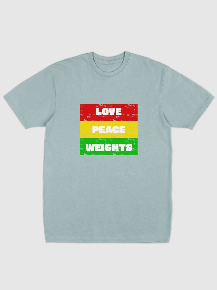 Love, Peace, Weights Unisex Tee product image (3)