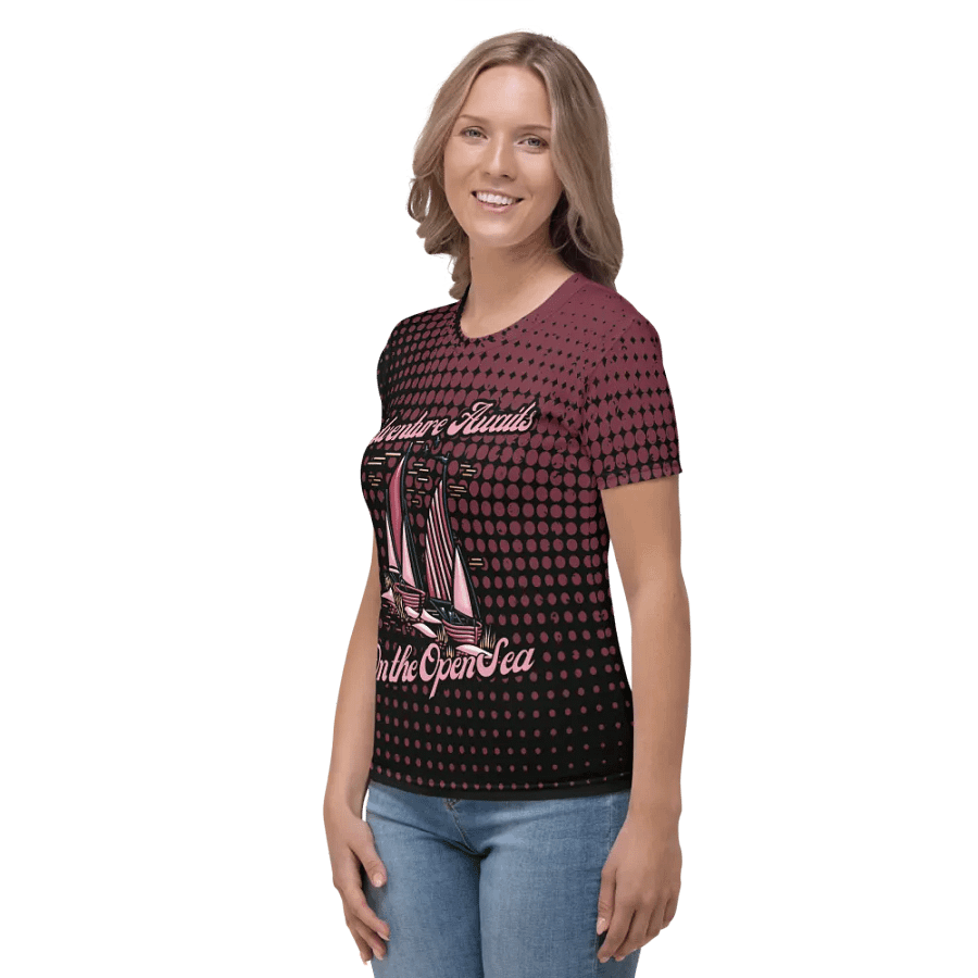 Adventure Awaits on the Open Sea All Over Print T-shirt product image (3)