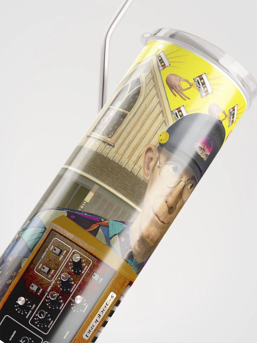 American Prophet by Frank Fonik (Sequential Prophet 5), Techno EDM Stainless Steel Tumbler product image (1)