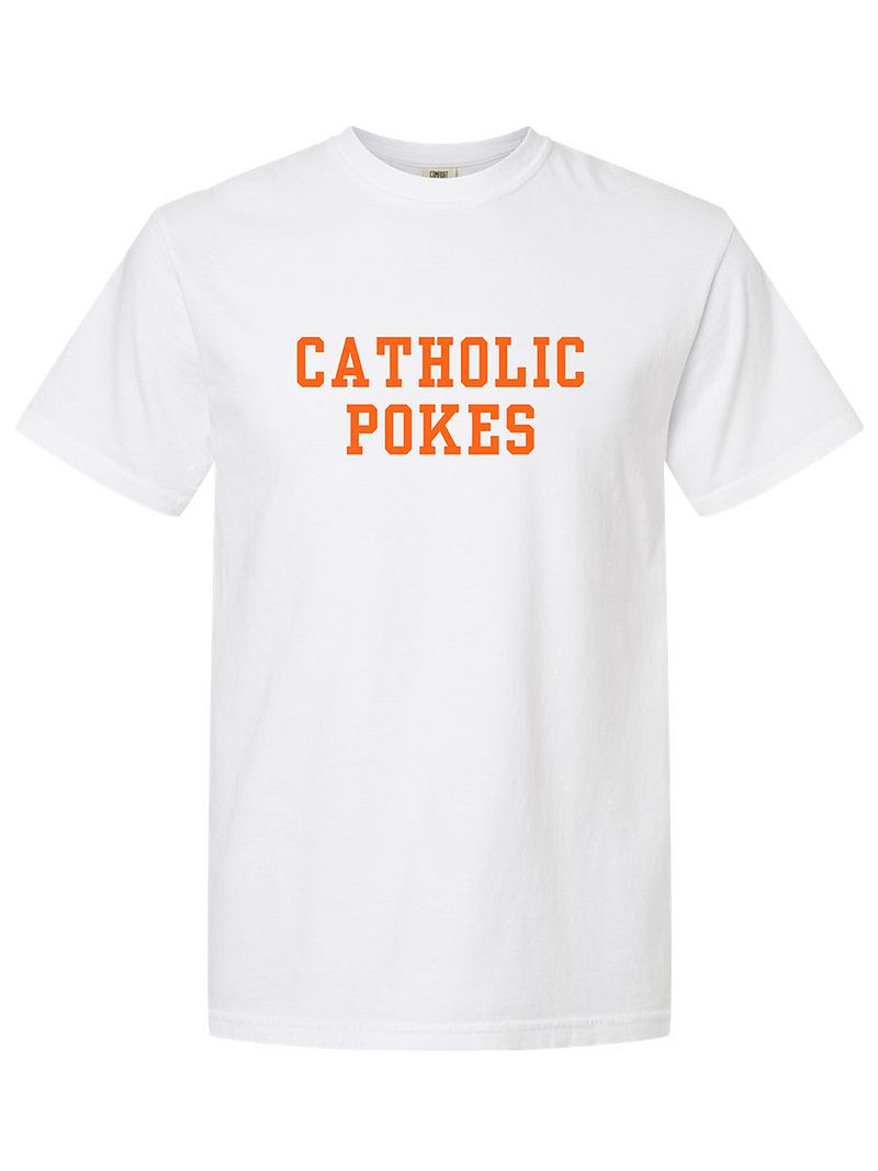 Catholic Pokes - White T-Shirt