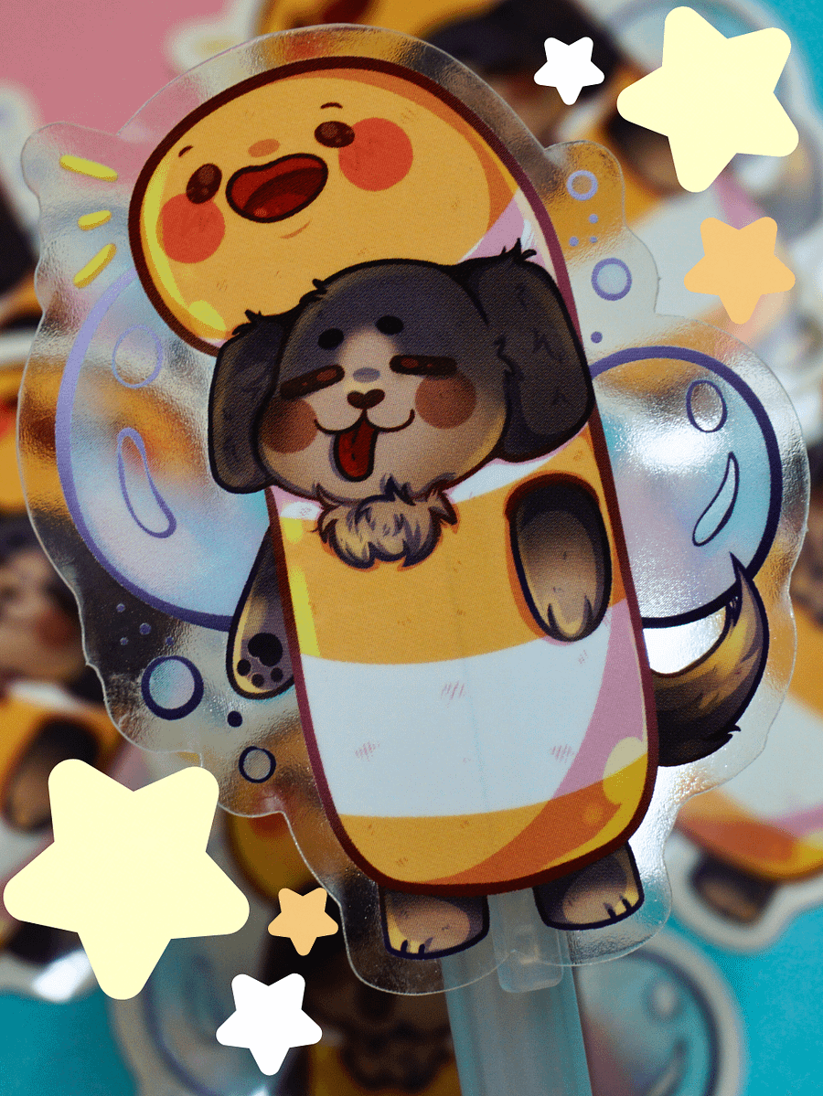 Garden Eel Doggo 🐶 (Clear) product image (2)