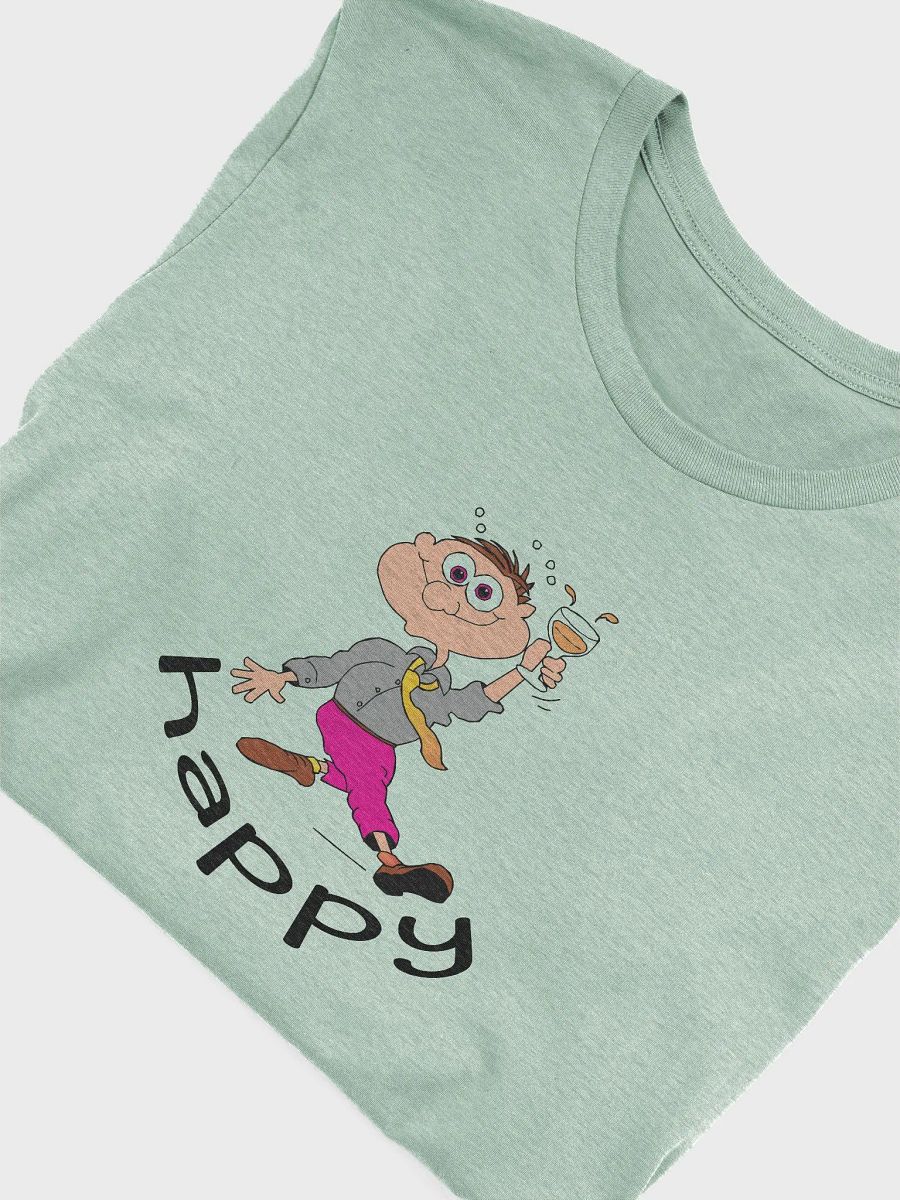 Cheerful Cartoon Character Toasting T-Shirt product image (45)