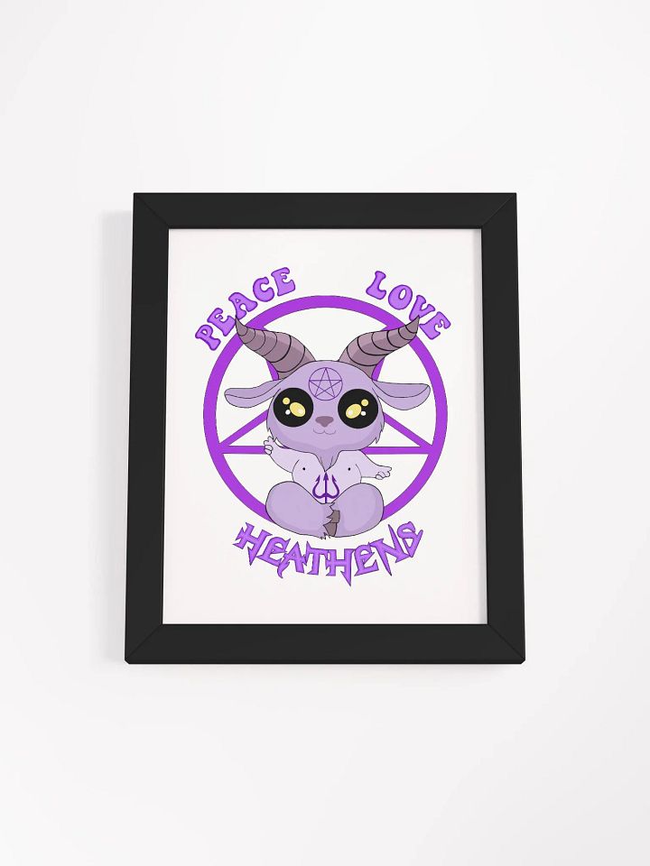 Peace, Love, Heathens Framed Picture - Purple product image (3)