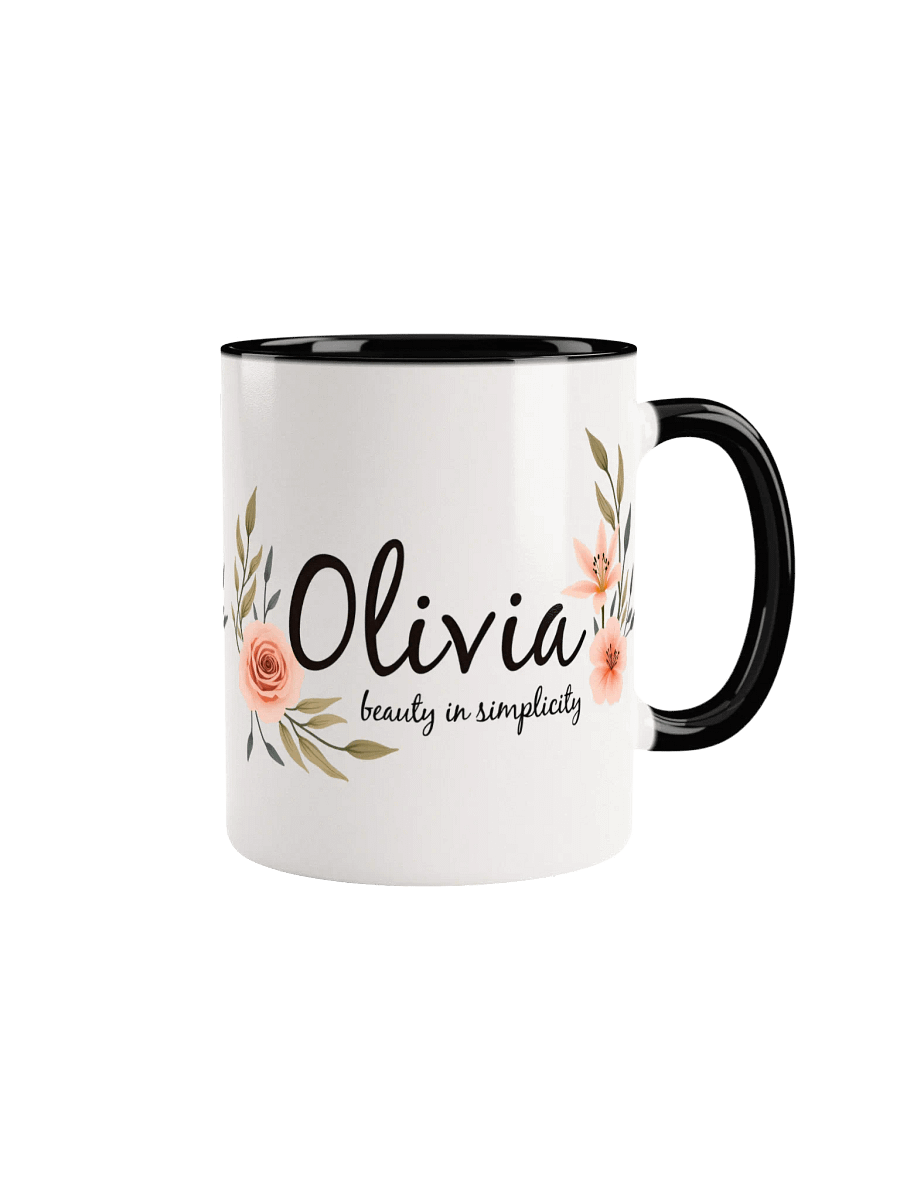 Olivia, Beauty in Simplicity: Elegant Personalized Mug for the Lovely Olivia in Your Life product image (1)