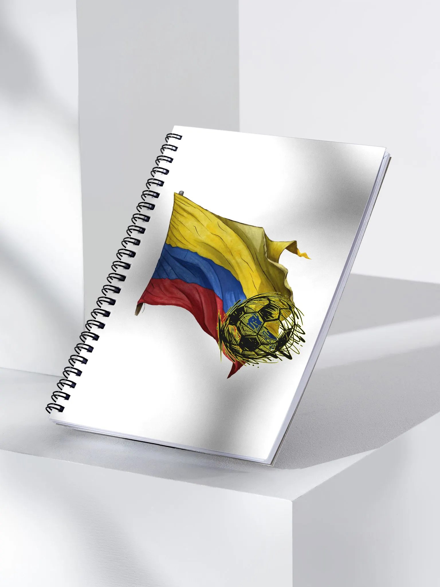 Colombian Flag Soccer Spiral Notebook product image (2)
