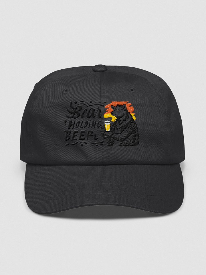 Stylized Bear with Beer Glass | Creative Typography Print Hat product image (3)