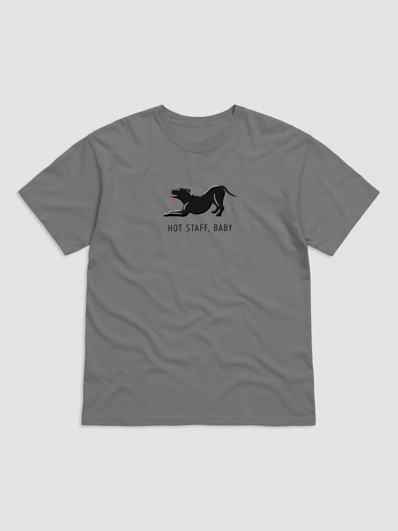 Hot Staff, Baby T-Shirt(Embroidered) of a Staffordshire Terrier(Black) product image (4)