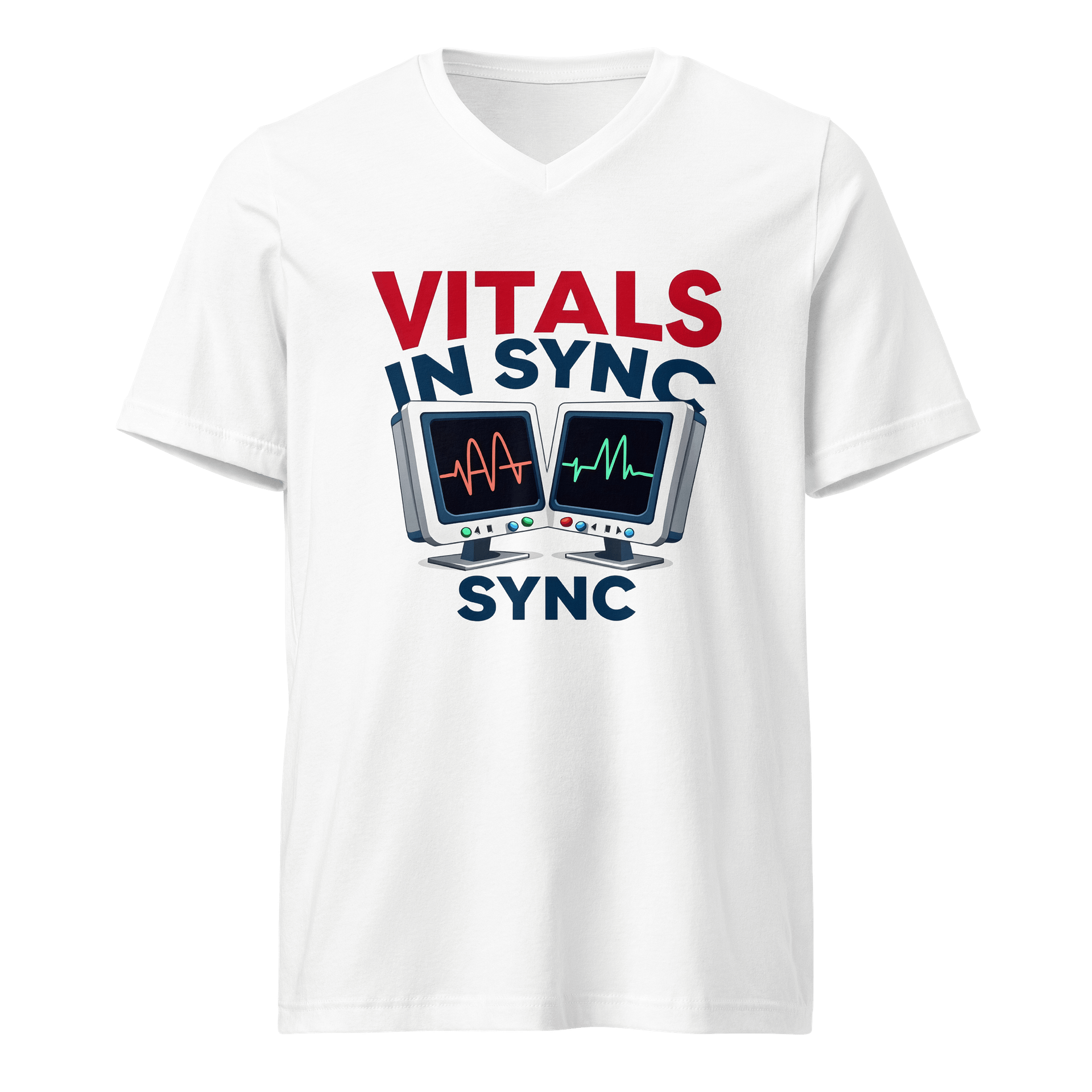 Synced Vitals V-Neck Tee product image (1)