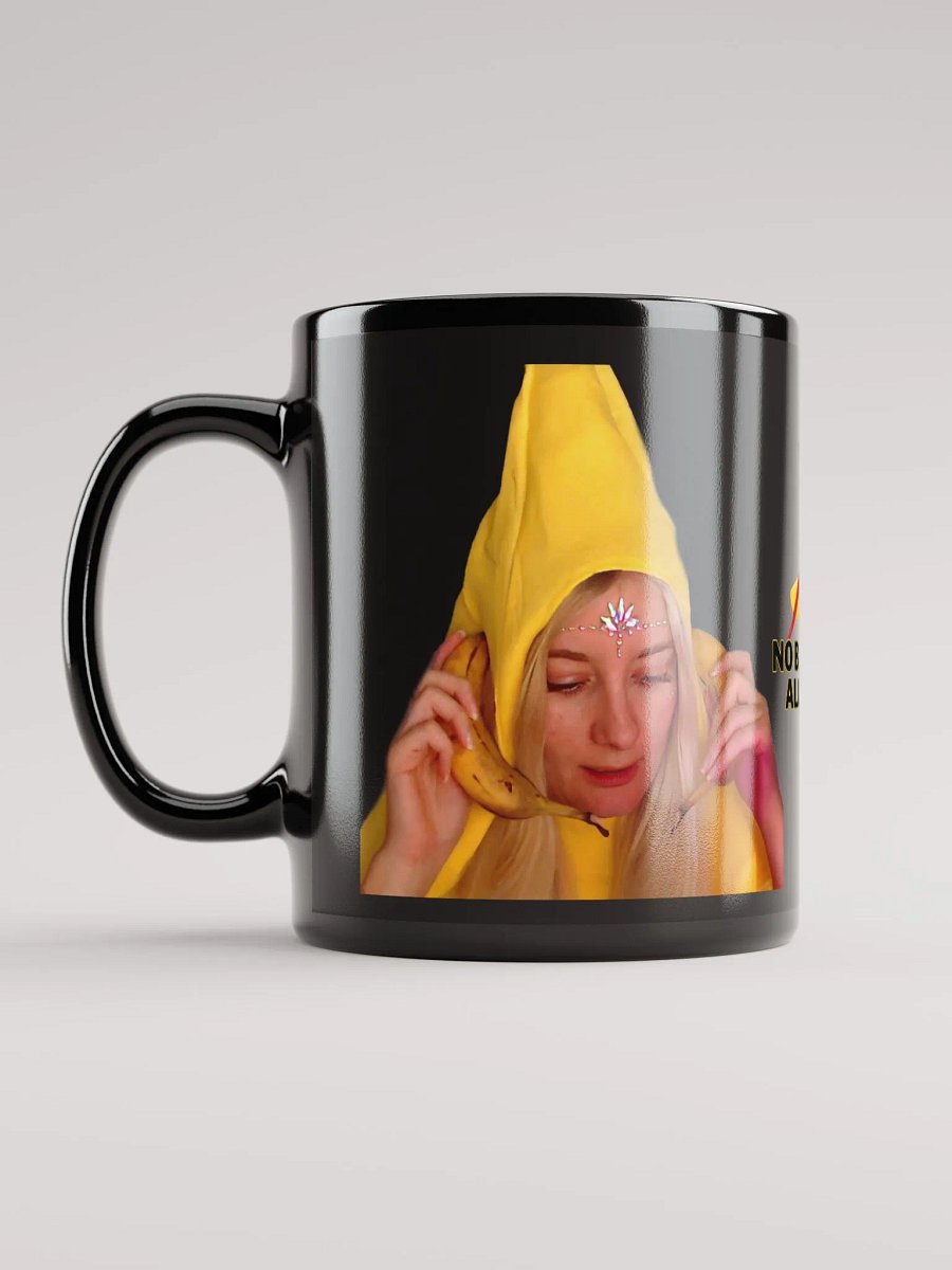 No bananas allowed black mug product image (6)