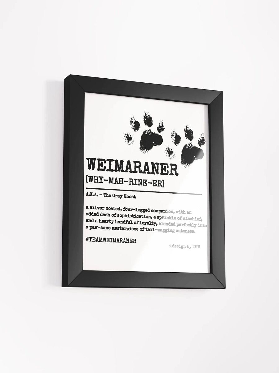 Definition of Weimaraner V2 - Framed Print product image (12)