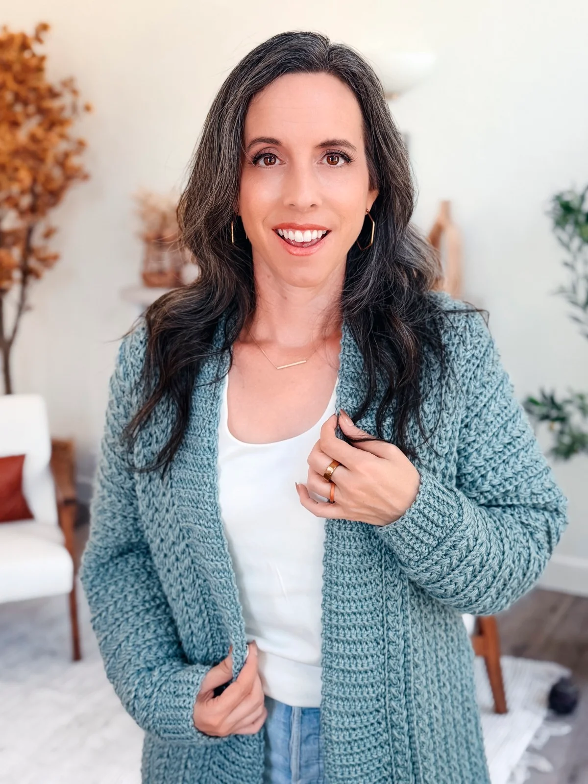 Wheat Stitch™ Cardigan Crochet Pattern product image (9)