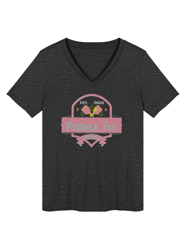 Pickle Fit Pink Logo Women's V-Neck Tee product image (4)