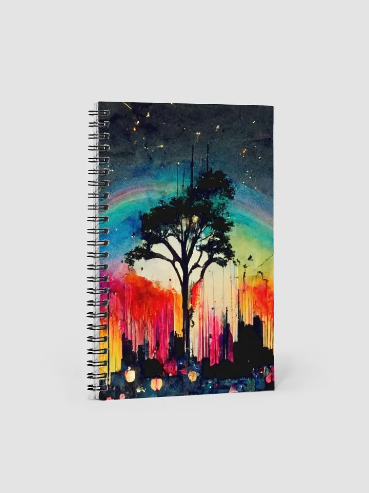 Rainbow Silhouette Spiral Notebook product image (1)