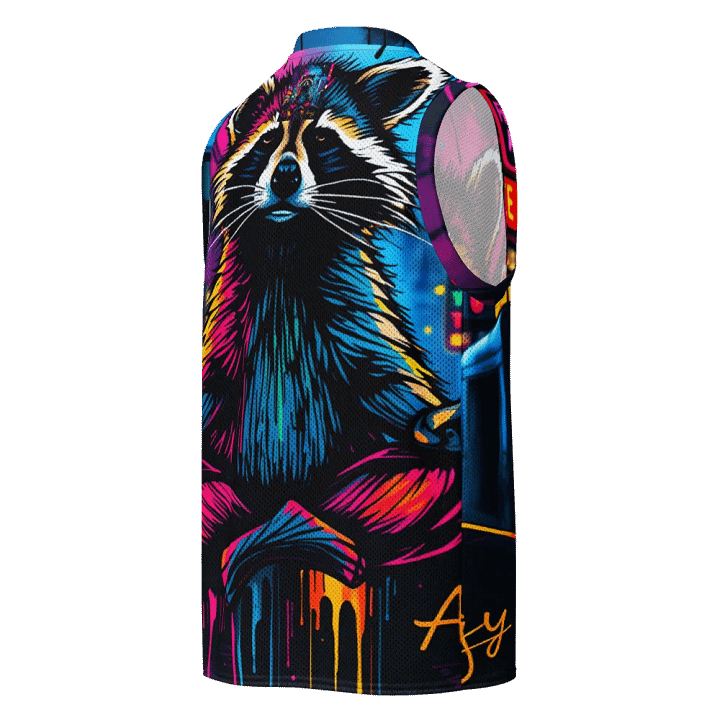 Zen Raccoon Jersey style tank top product image (2)
