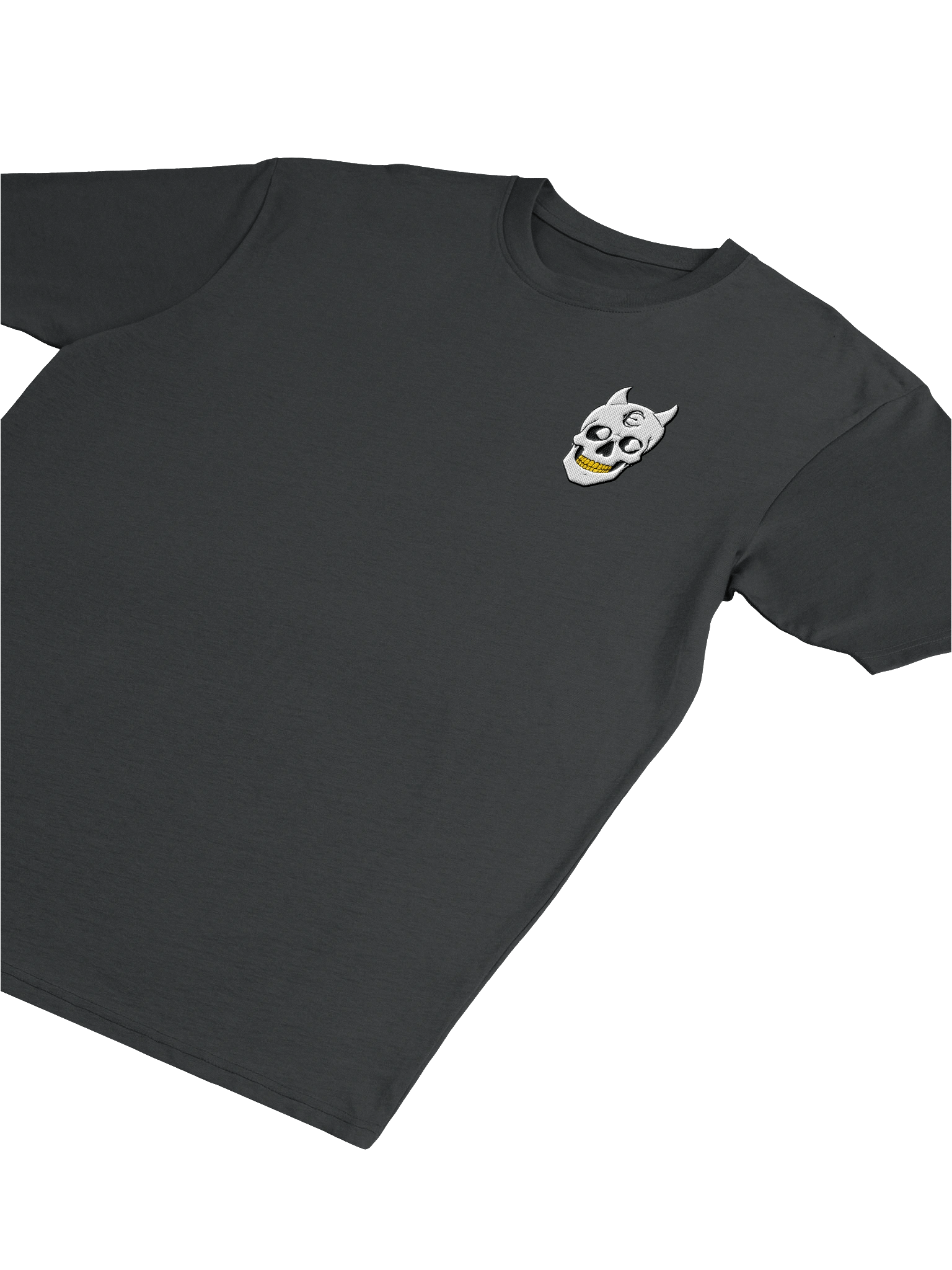 Gold Teeth Embroidered POG Skull Heavyweight Tee product image (5)